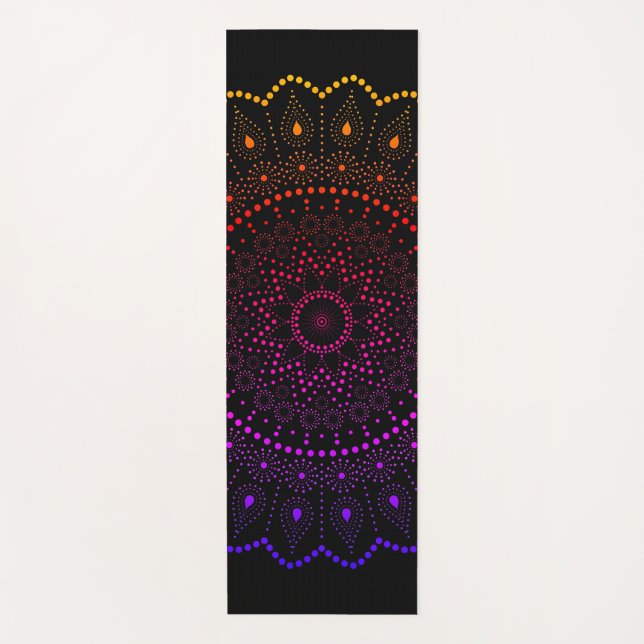 Esterilla De Yoga Rainbow Mandala (Anverso)