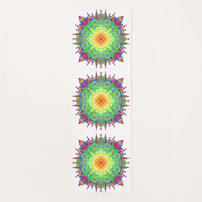 Esterilla De Yoga Rainbow Mandala (Anverso)