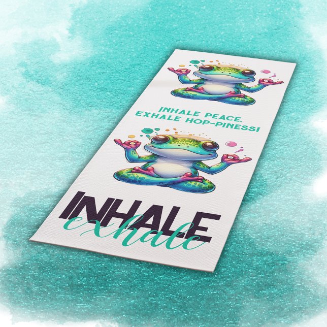 Esterilla De Yoga Rana verde inhalatoria moderna | (Subido por el creador)
