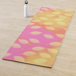Esterilla De Yoga Rapsodia en Amarillo, Terracota y Violeta Abstract