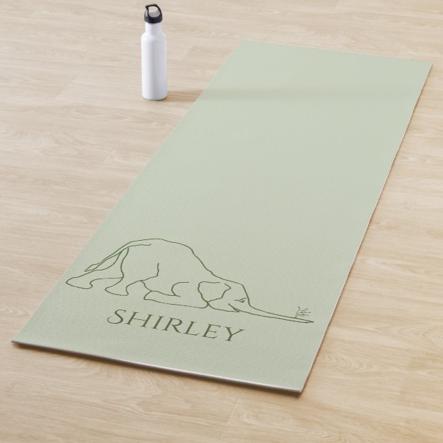 Esterilla De Yoga Ratón y elefante elegantes personalizados Yo de la (In situ)
