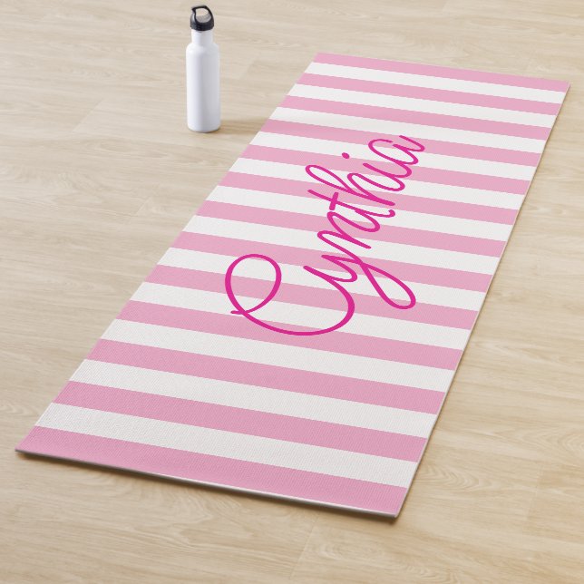Esterilla De Yoga Raya Rosa Clara Personalizada Moderna (In situ)