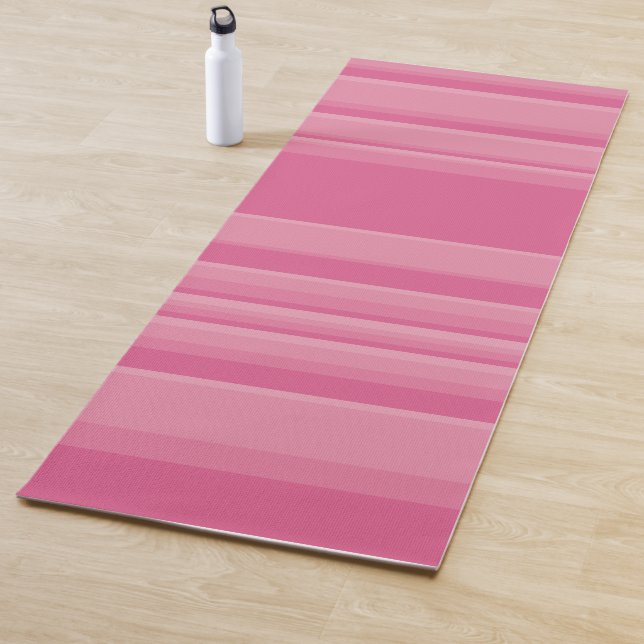 Esterilla De Yoga Rayas complejas en rosa (In situ)
