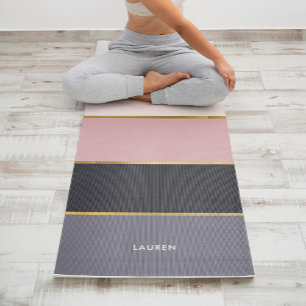 Esterilla De Yoga Rayas modernas y onduladas personalizadas