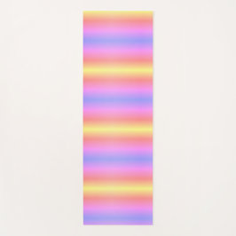 Esterilla De Yoga Rayas Pastel Púrpura Rosa Amarillo Ombre 4Nina