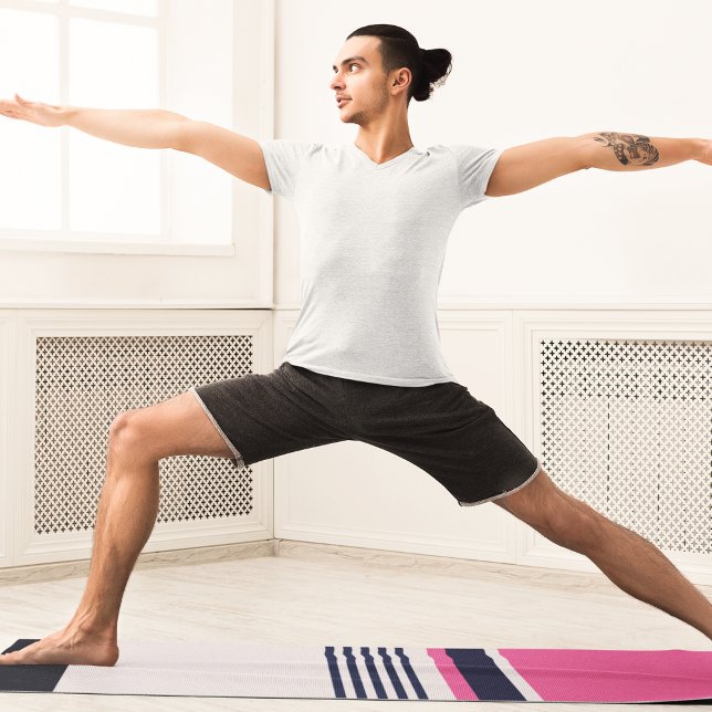 Esterilla De Yoga Rayas Pastel Rosa (Subido por el creador)