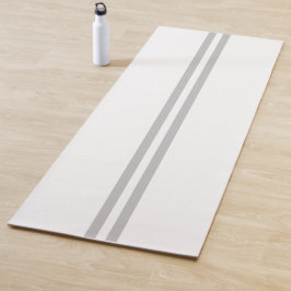 Esterilla De Yoga Rayos De Carreras Doble Gris Ligero Esporádico En 