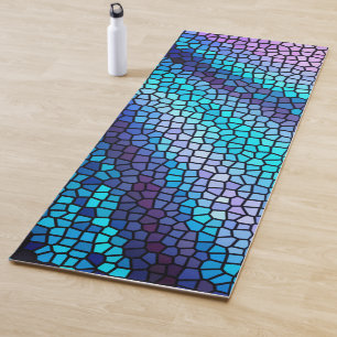Esterilla De Yoga Rayos mosaicos de color de vidrio manchado