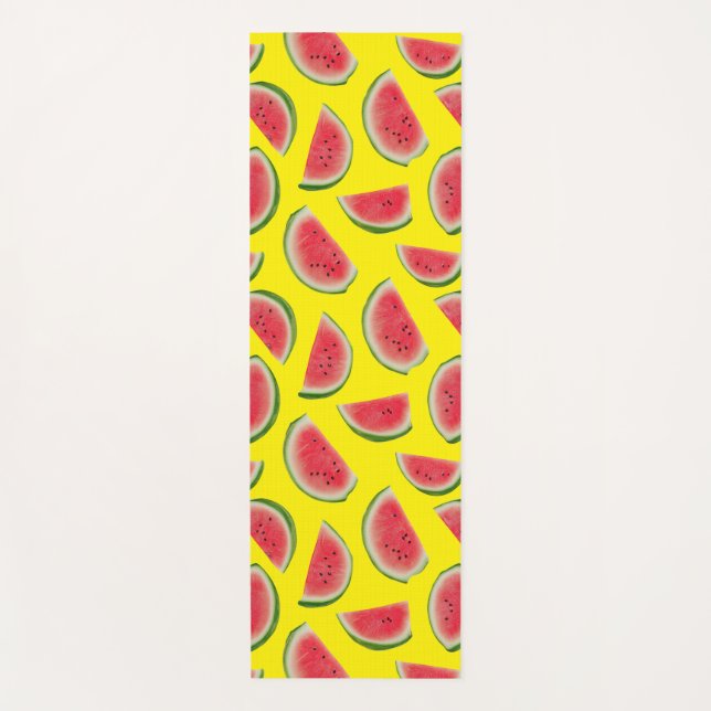Esterilla De Yoga Realistic Watermelon Slice Pattern Design (Anverso)
