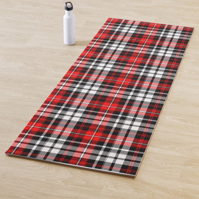 Esterilla De Yoga Red Black White Plaid Tartan Pattern Design  (Subido por el creador)