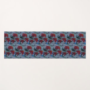 Esterilla De Yoga Red Daisies