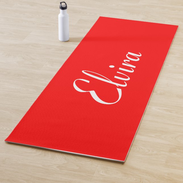 Esterilla De Yoga Red Elegant Name | Elegante Moda (In situ)