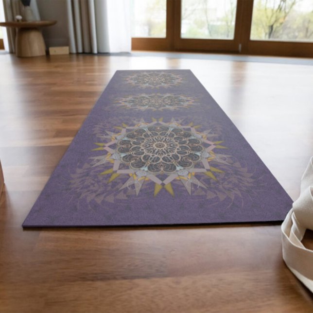 Esterilla De Yoga Refracción de púrpura de unión de hilos apilados (Subido por el creador)