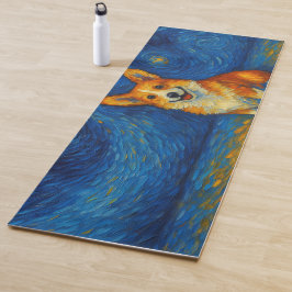 Esterilla De Yoga Regalo caprichoso corgi postimpresionista alegre