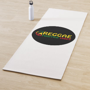 Esterilla De Yoga Reggae Music con vibraciones positivas y bandera d
