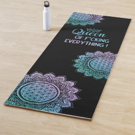 Esterilla De Yoga Reina de todo lo reluciente mandala teal