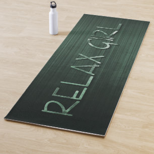 Esterilla De Yoga Relájese con rayas verdes Chicas