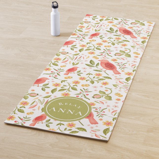 Esterilla De Yoga Relax & Flow – Botanical Birds (In situ)