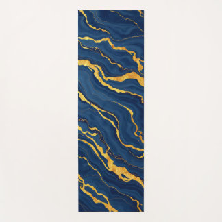 Esterilla De Yoga remolinos de oro brillante y azul
