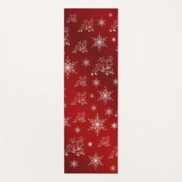 Esterilla De Yoga reno, estrella, estrellas, copo de nieve, navidade