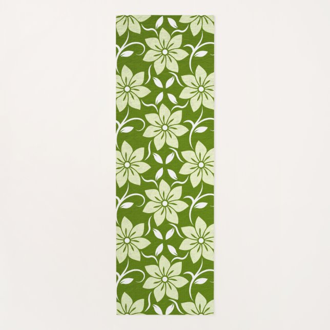 Esterilla De Yoga Repetición de Flor de Olivo (Anverso)