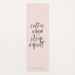 Esterilla De Yoga repetición del sueño de yoga de café