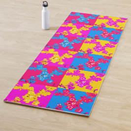 Esterilla De Yoga Repetir mosaico con patrones de Rosa