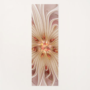 Esterilla De Yoga Resumen Arte Fractal Peach Pastel Moderno