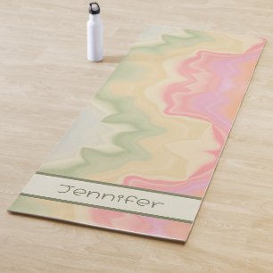 Esterilla De Yoga Resumen Bonito arcoiris pastel moderno