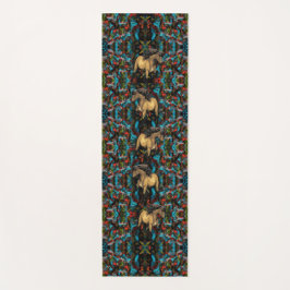 Esterilla De Yoga Resumen de Art Nouveau de caballos reunido