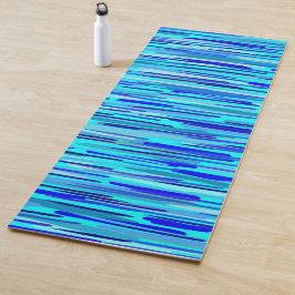 Esterilla De Yoga Resumen de Caídas de Lluvia Azul