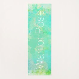 Esterilla De Yoga Resumen de la acuarela de Warrior Pose Mountain Po