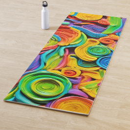 Esterilla De Yoga Resumen de la alegría cerámica