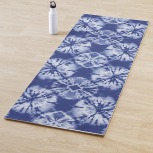 Esterilla De Yoga Resumen del tinte de los azulejos azules de Shibor