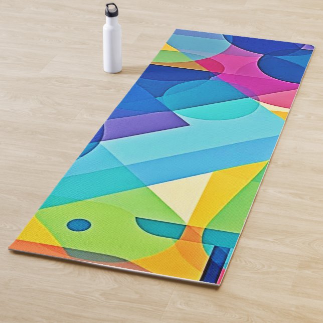 Esterilla De Yoga Resumen geométrico vibrante (In situ)