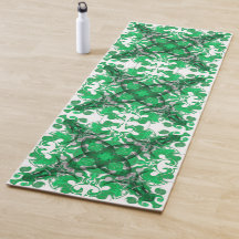 Resumen mandala verde giratoria mariposa psicodéli