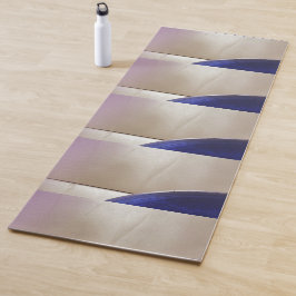 Esterilla De Yoga Resumen retro Semicírculos sobre el oro suave