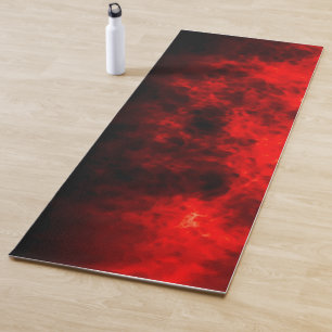 Esterilla De Yoga Resumen sorbo de humo rojo