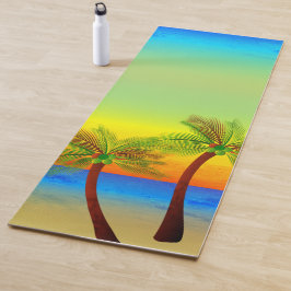 Esterilla De Yoga Resumen Vida tropical Palm Treascape