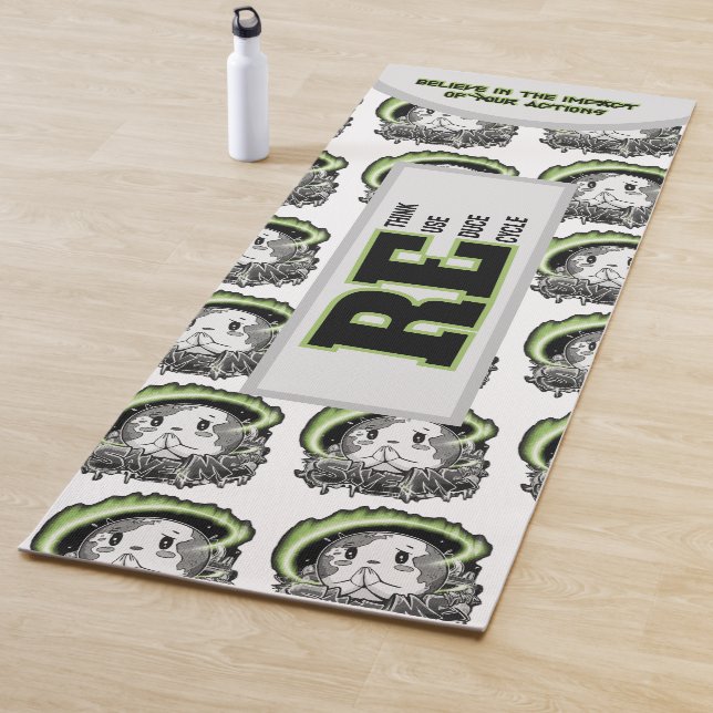 Esterilla De Yoga Rethink Reduce Reuse Recycle Save Earth (In situ)