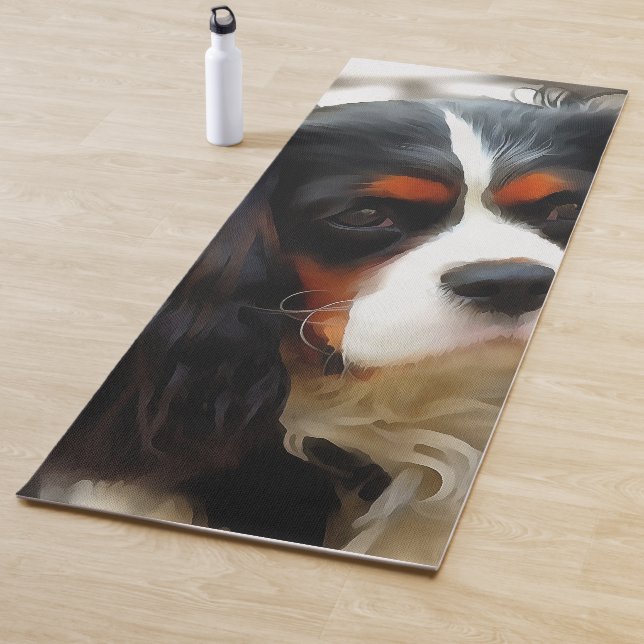 Esterilla De Yoga Retrato De Un Rey Charles Cavalier Spaniel (In situ)