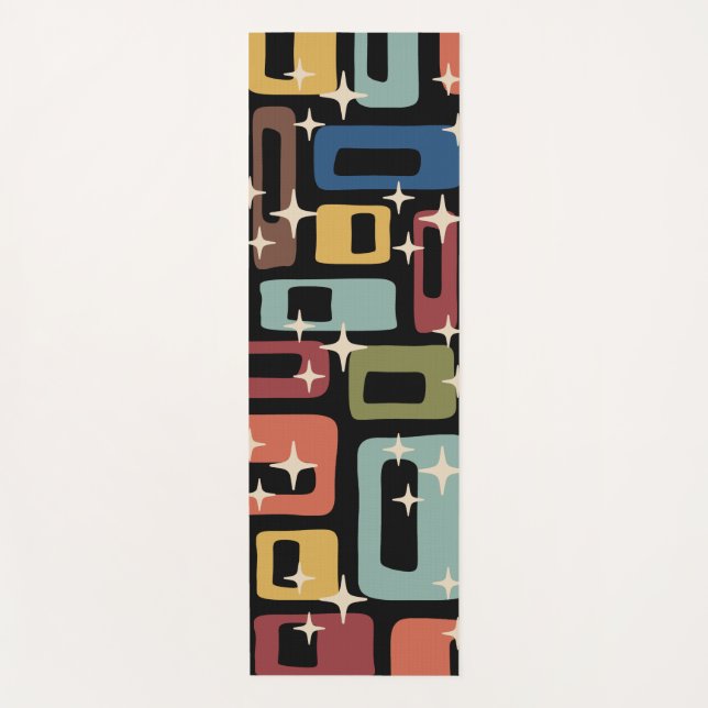 Esterilla De Yoga Retro Mid Century Modern Abstract (Anverso)
