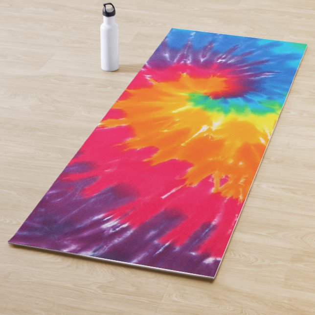 Esterilla De Yoga Retro Tie-dye Abstract Pattern (In situ)