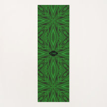 Ricos patrones fractales verdes modernos