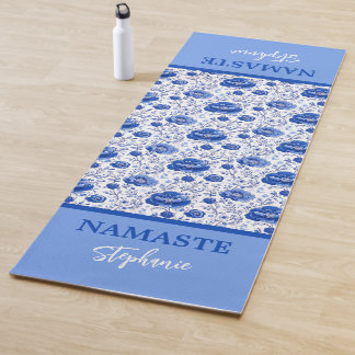 Esterilla De Yoga Rococo Blue Floral Elegance Nombre