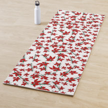 rojo floral botánico navideño