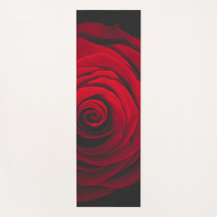 Esterilla De Yoga Rojo rosa sobre el efecto vintage de fondo negro