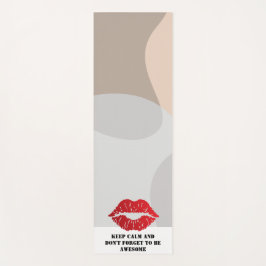 Esterilla De Yoga Romantic chic luxe red lips