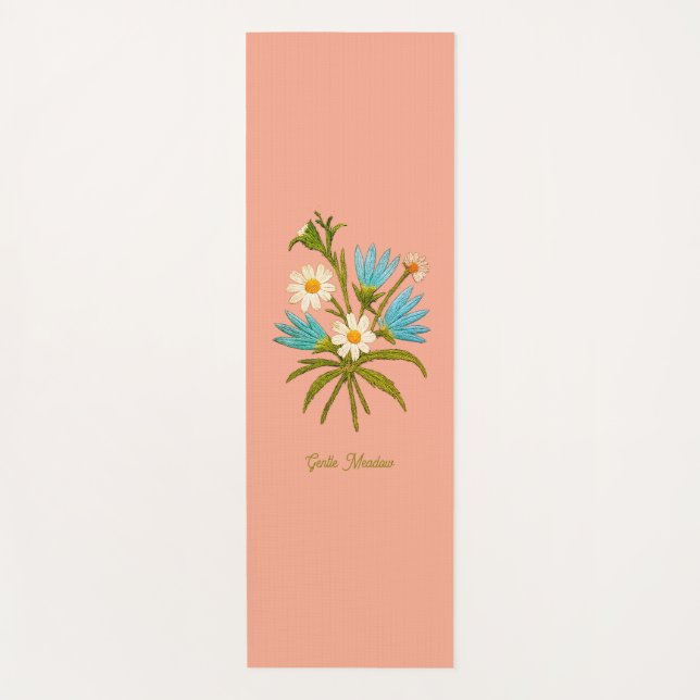 Esterilla De Yoga Romantic Flower – Botanical Fantasy Bouquet Pillow (Anverso)