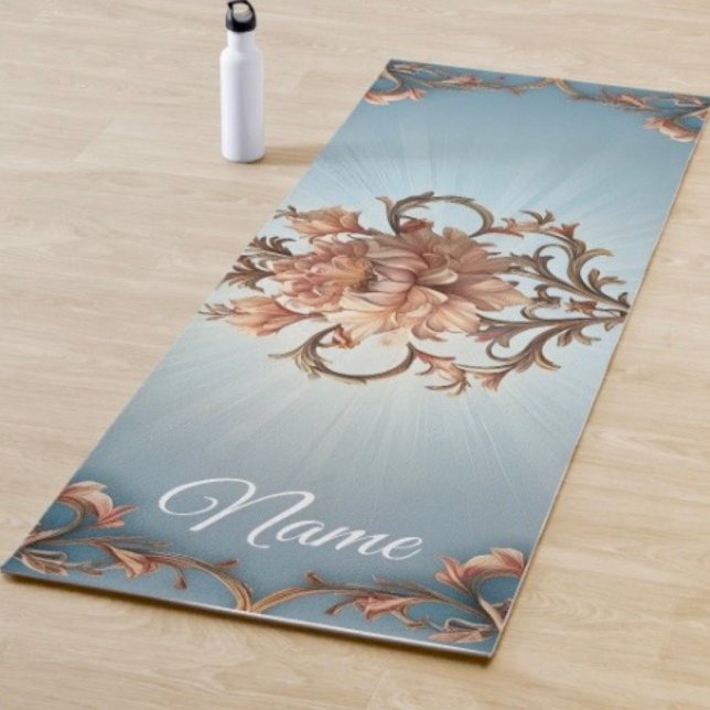 Esterilla De Yoga Rosa Barroca (Enjoy the beauty and elegance of this floral yoga mat. )